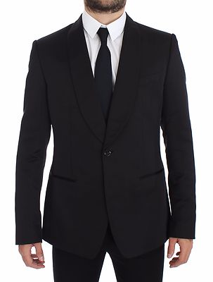 

Черный шелковый тонкий пиджак на одной пуговице DOLCE - GABBANA IT52 /US42 /XL Рекомендуемая розничная цена 2500 долларов США