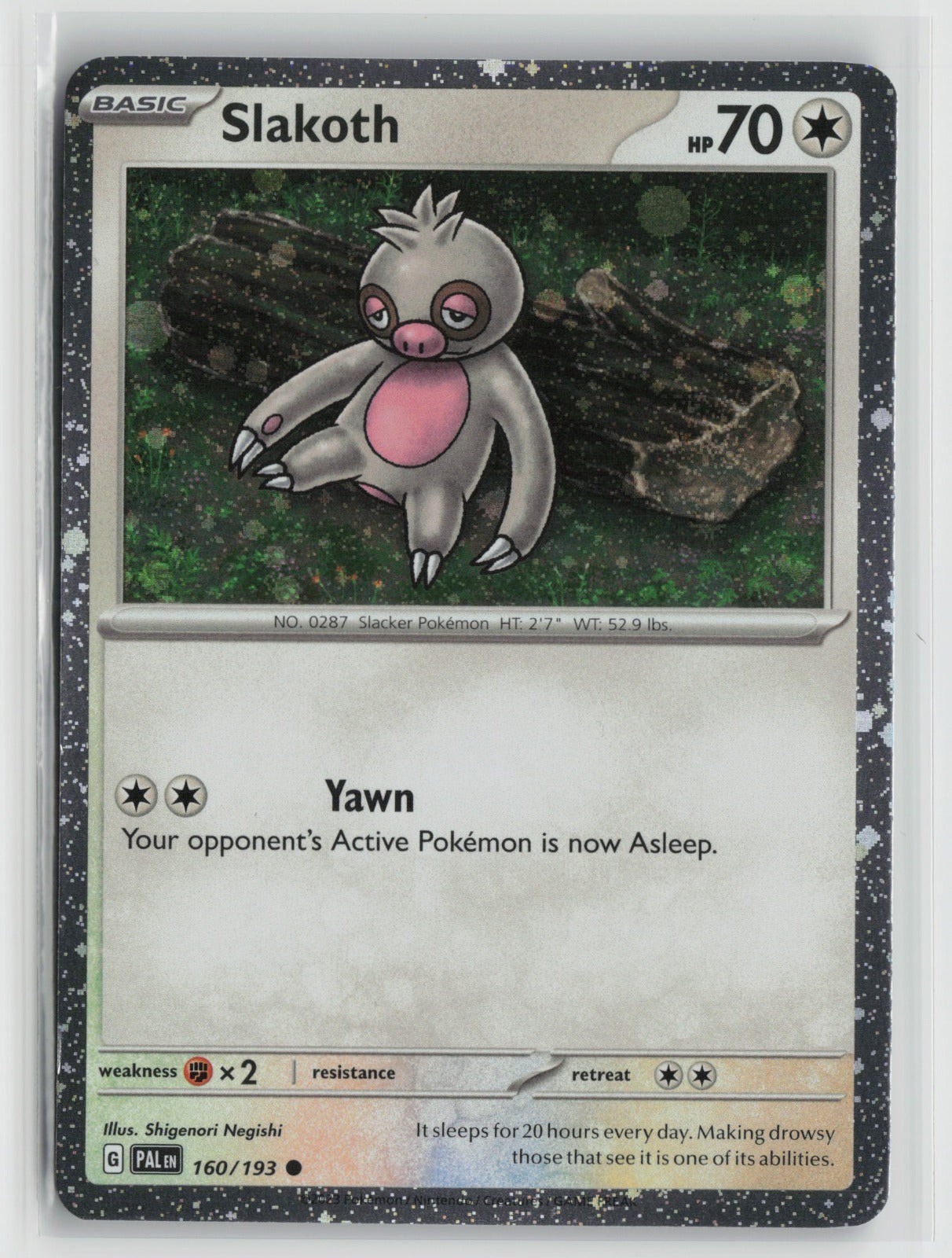 Slakoth (Cosmos Holo) Common Holo MCAP 160/193 NM