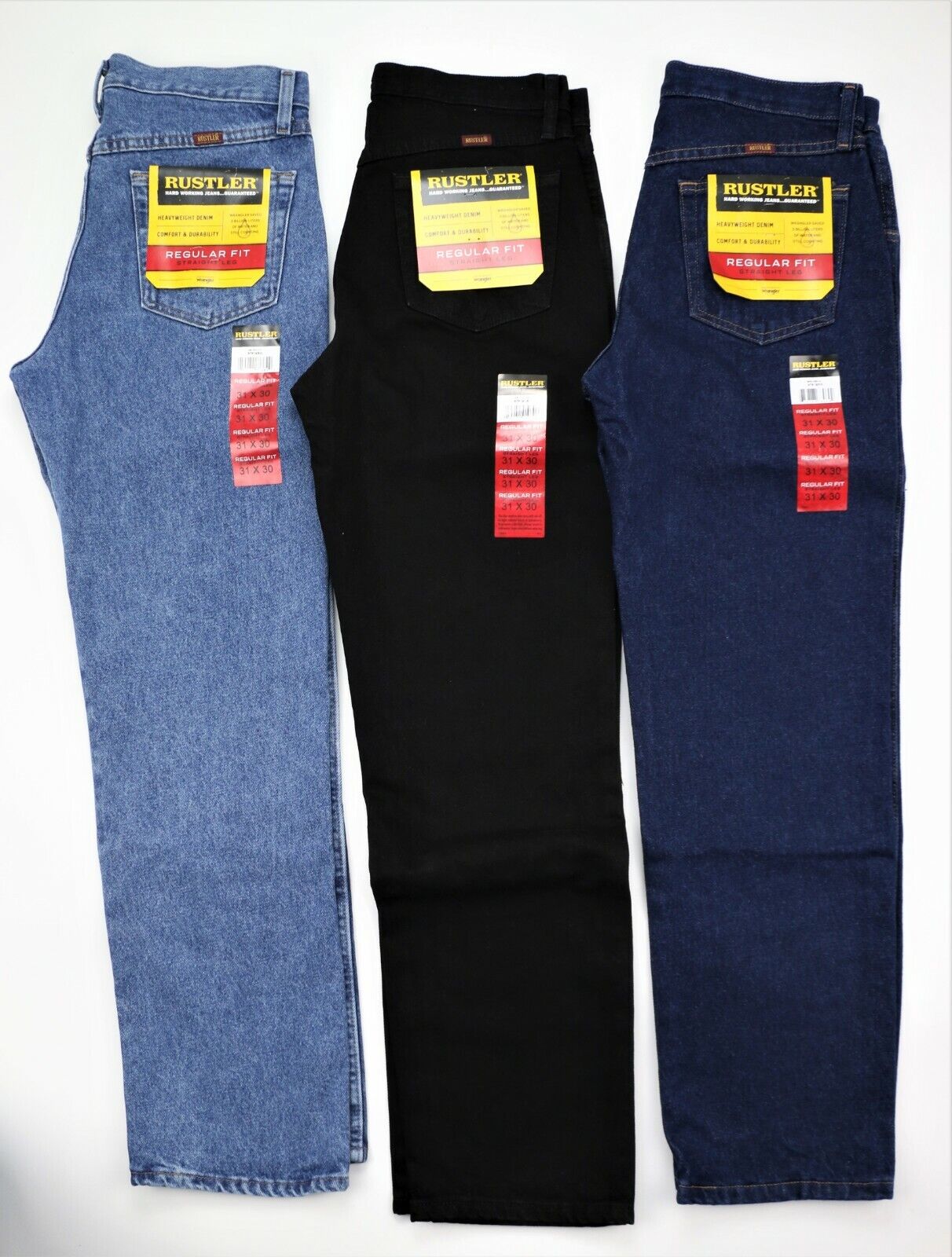 Rustler by Wrangler Men's Regular Fit Straight Jeans FREE Rustler by Wrangler Men's Regular Fit Straight Jeans FREE