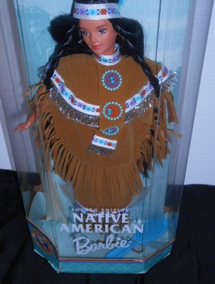 NATIVE AMERICAN BARBIE DOLL, 4TH ED., 1997, GOOD-LOOKIN' DOLL IN ORIGINAL BOX!