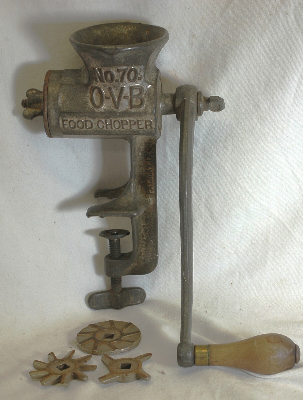 OVB Meat Grinder Food Chopper No. 70 Hibbard Spencer