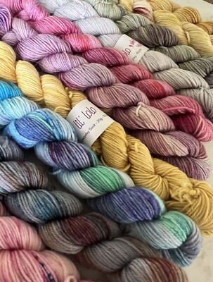 Lil Lolo Every Day Sock 20g Mini 14 Pc Lot Mixed Colors Lolo Did It Hand Dyed