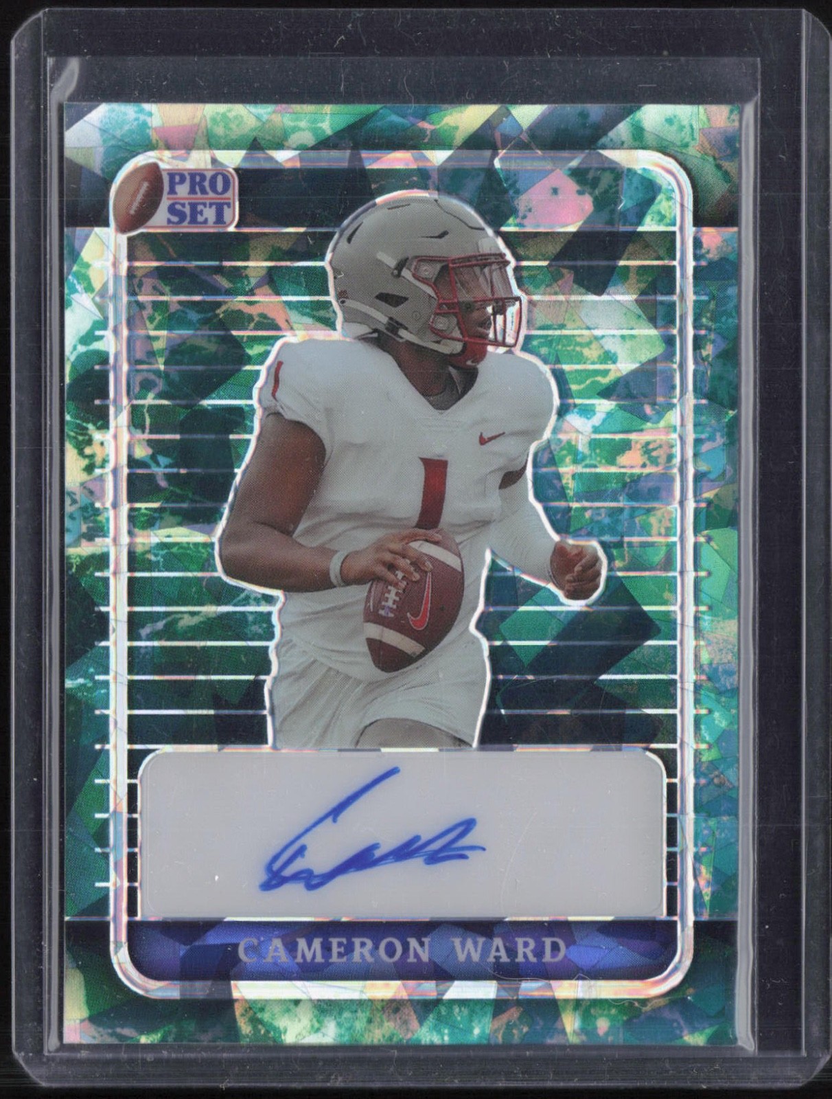 2023 Pro Set Metal Water Crystal Cameron Ward Auto Autograph RC Rookie 1/1
