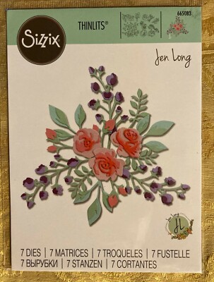 Sizzix Thinlits Metal Die Pack YOU CHOOSE: Florals, Tags, Edges, Borders, More