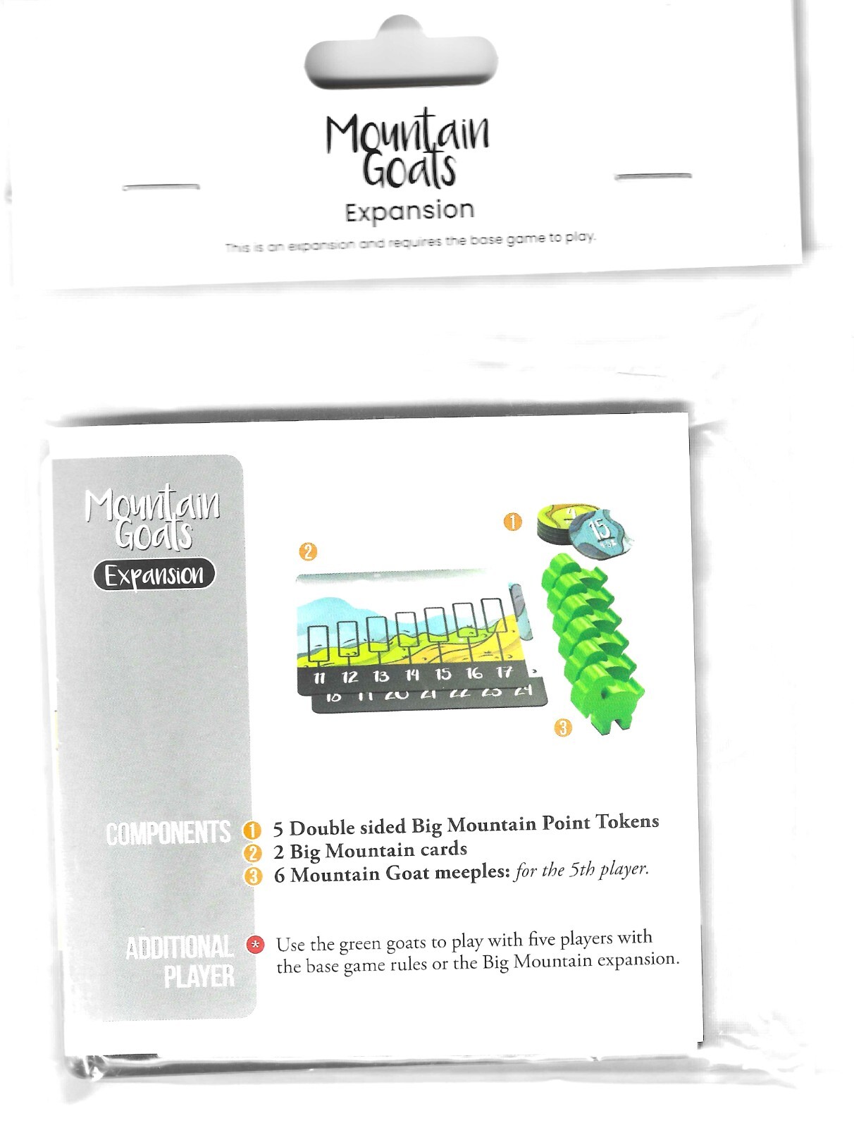 Big Mountain EXPANSION for Mountain Goats Family Board Game Allplay DL22020EN