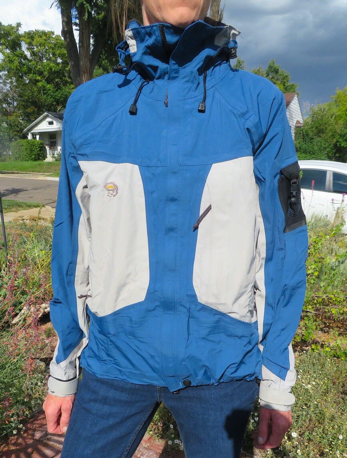 Mountain Hardwear Conduit Parka Jacket Shell Blue/Grey Men's Mountain Hardwear Conduit Parka Jacket Shell Blue/Grey Men's