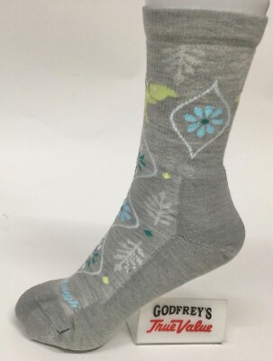 DARN TOUGH 5006 Light Gray Luna Micro Crew Mid Weight Cushion Womens Socks Wool