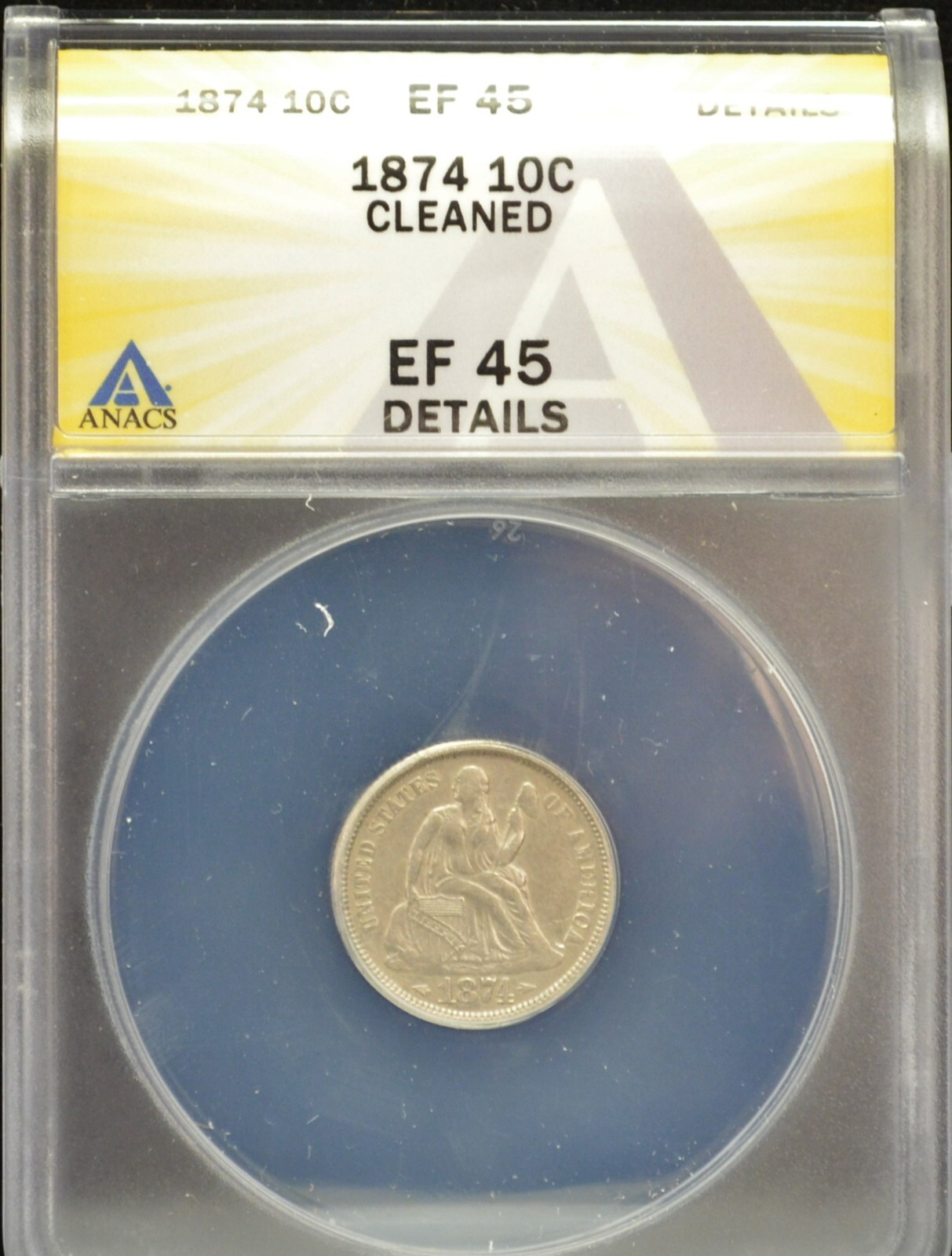 ⭐︎⭐︎ fss 0210　⭐︎⭐︎ 1849 O Seated Liberty Dime 10c Better Grade XF + #46885 | eBay