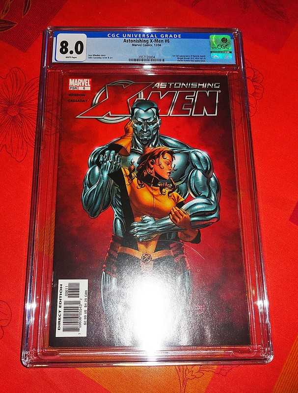 Comics Vo Cgc 8.0 Marvel DÃ©Cembre 2004 Astonishing X-Men NÂ°6 â John Cassaday