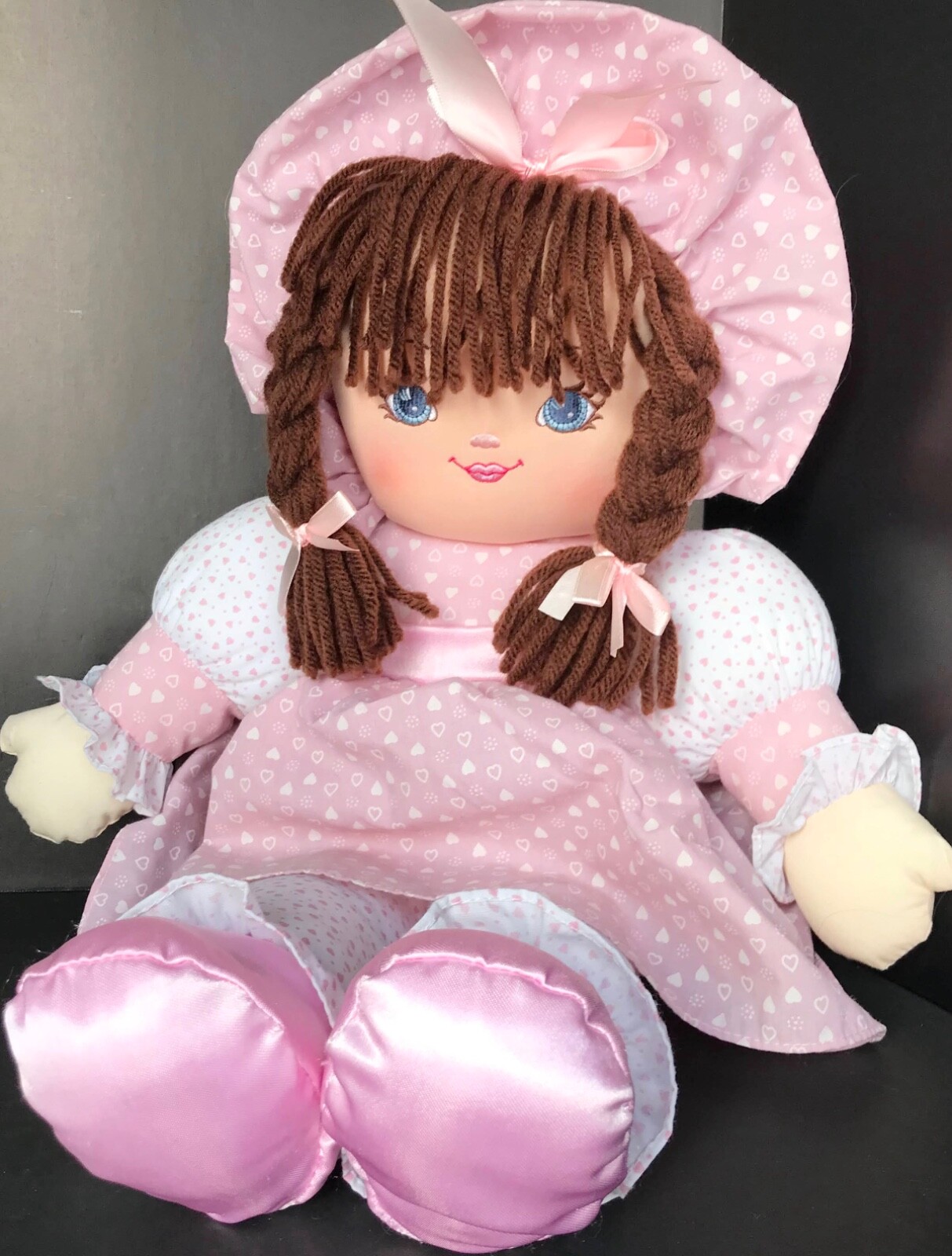 Toys R Us You & Me Doll Vintage 20” 2001 Pink Hearts Dress