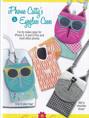 Kitty Cat Cell Phone Case Glasses Case Pouch Bag Catty Cases Pattern