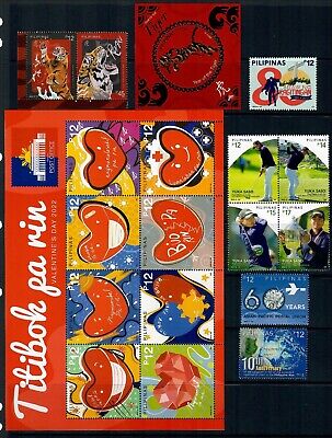 (RP22) PHILIPPINES - 2022 COMPLETE YEAR STAMP SETS WITH SOUVENIR SHEETS. MUH