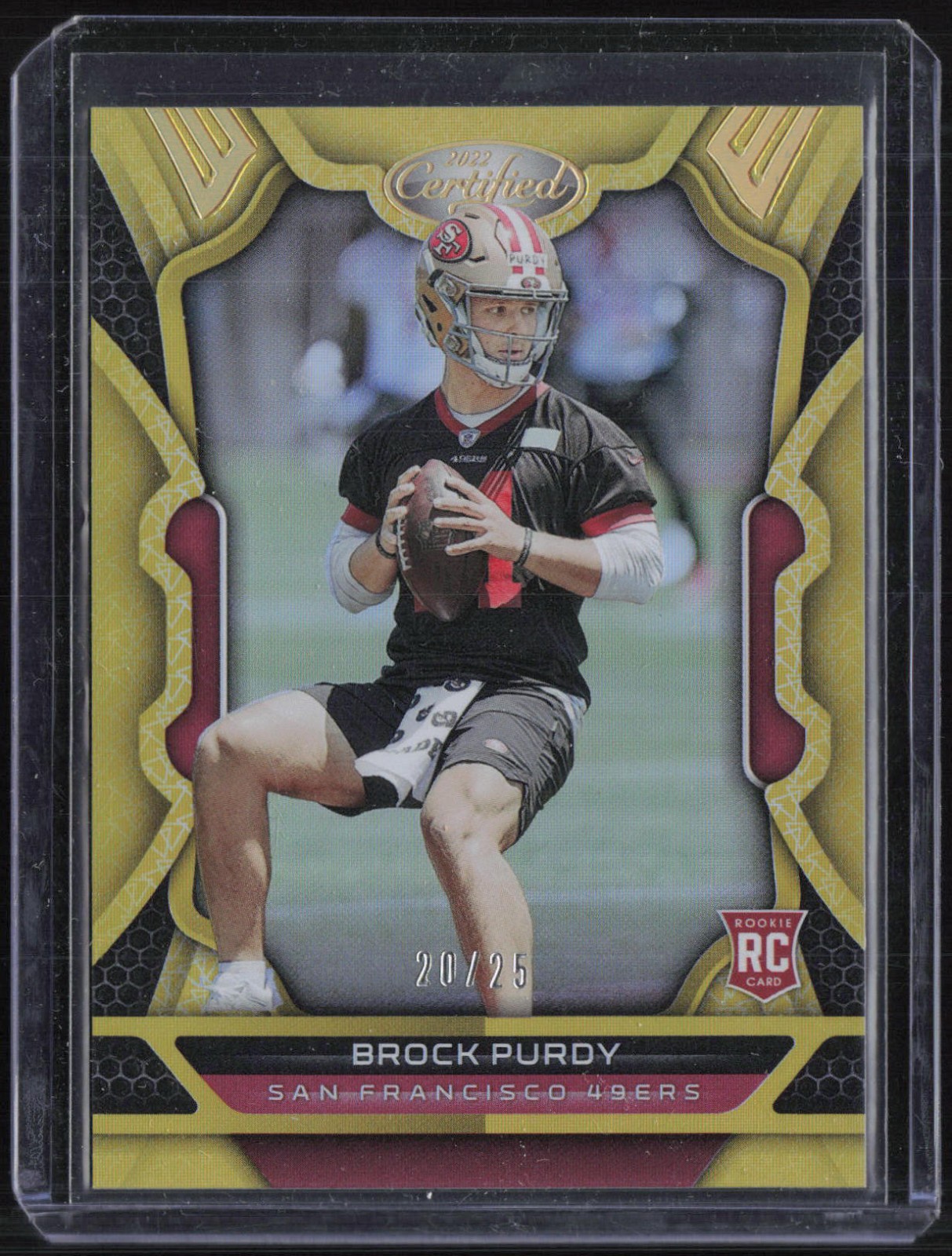 2022 Panini Certified Mirror Gold #181 Brock Purdy 20/25 RC Rookie