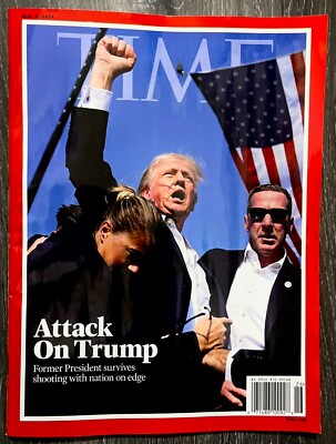 TIME  MAGAZINE - AUGUST 5, 2024 - ATTACK ON TRUMP -BRAND NEW - IN STOCK