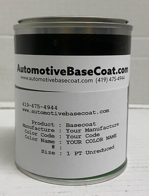 CHRYSLER/DODGE/JEEP BASECOAT PAINT **UNREDUCED** PICK YOUR COLOR - 1 Pint