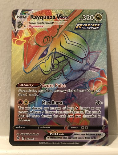 rayquaza vmax 218/203 ポケモンカード　2set Pokémon TCG Rayquaza VMAX Evolving Skies 218/203 Holo Secret