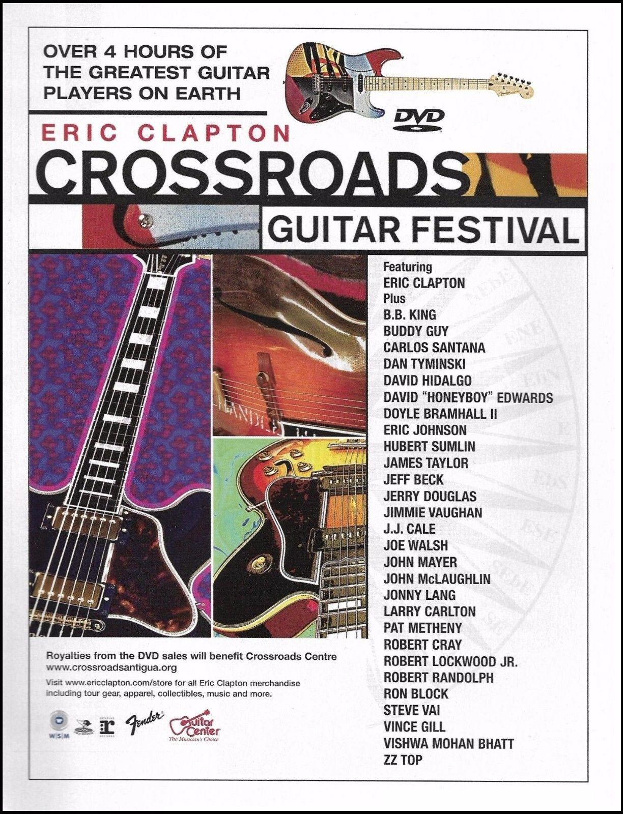 Crossroads: Eric Clapton Guitar Festival 2007 VERY GOOD Crossroads: Eric Clapton Guitar Festival 2007 VERY GOOD