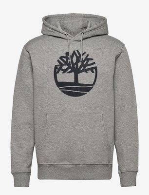 

Мужская худи Timberland Medium Heather Grey/Dark Sapphire Core с логотипом