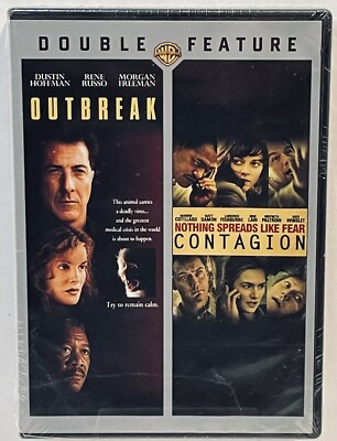 Outbreak / Contagion (DVD) Dustin Hoffman Morgan Freeman Matt Damon Kate Winslet