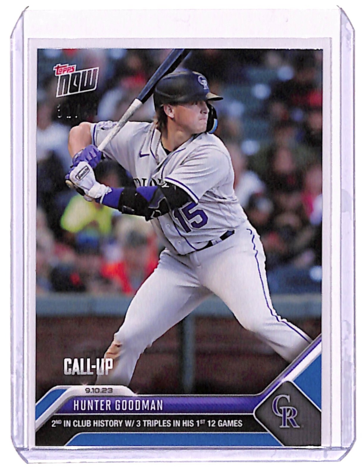 Goodmanさん専用 2023 MLB Topps Now Hunter Goodman Call-Up BLUE PARALLEL /49