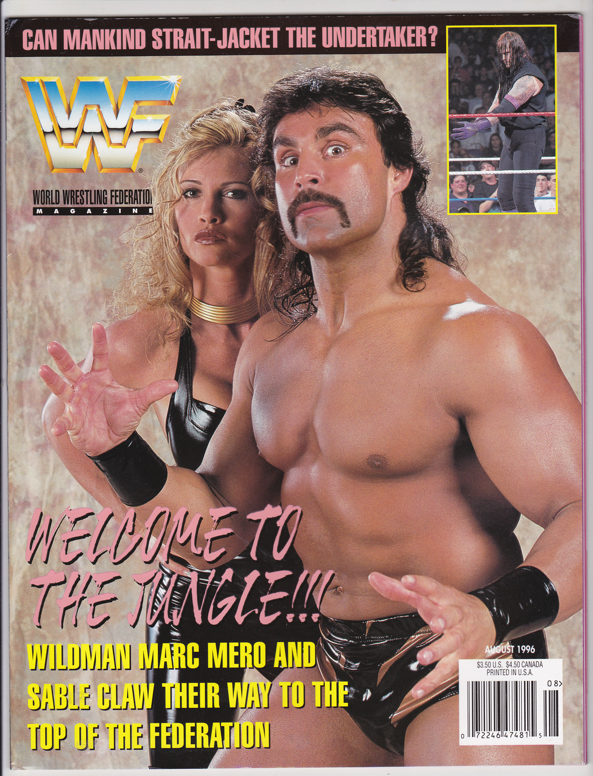 WWF Magazine August 1996 Wrestling Sable Marc Mero Rena WWF Magazine August 1996 Wrestling Sable Marc Mero Rena