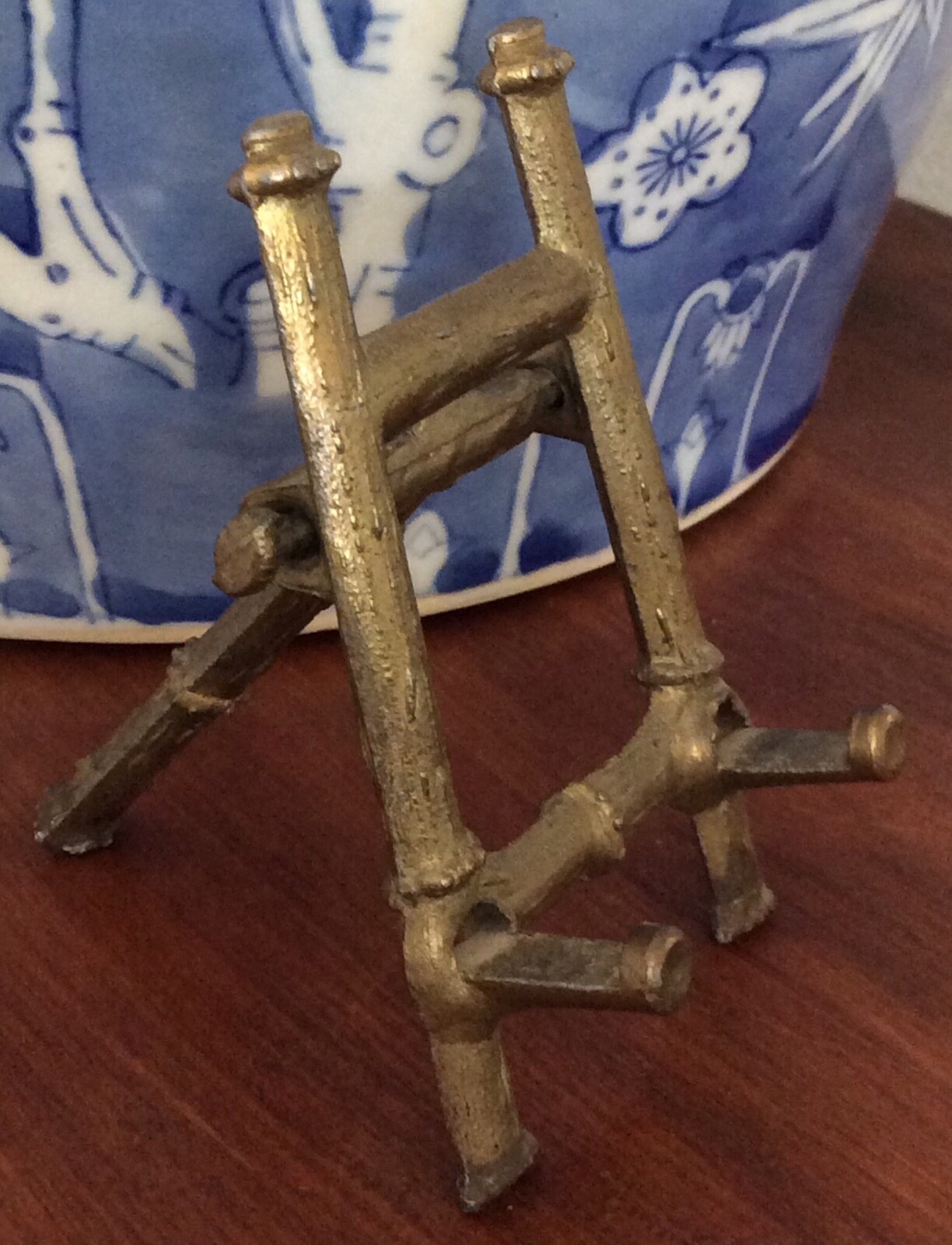 Vintage Small Ornate Metal Picture Frame w/ Easel ~ Italy