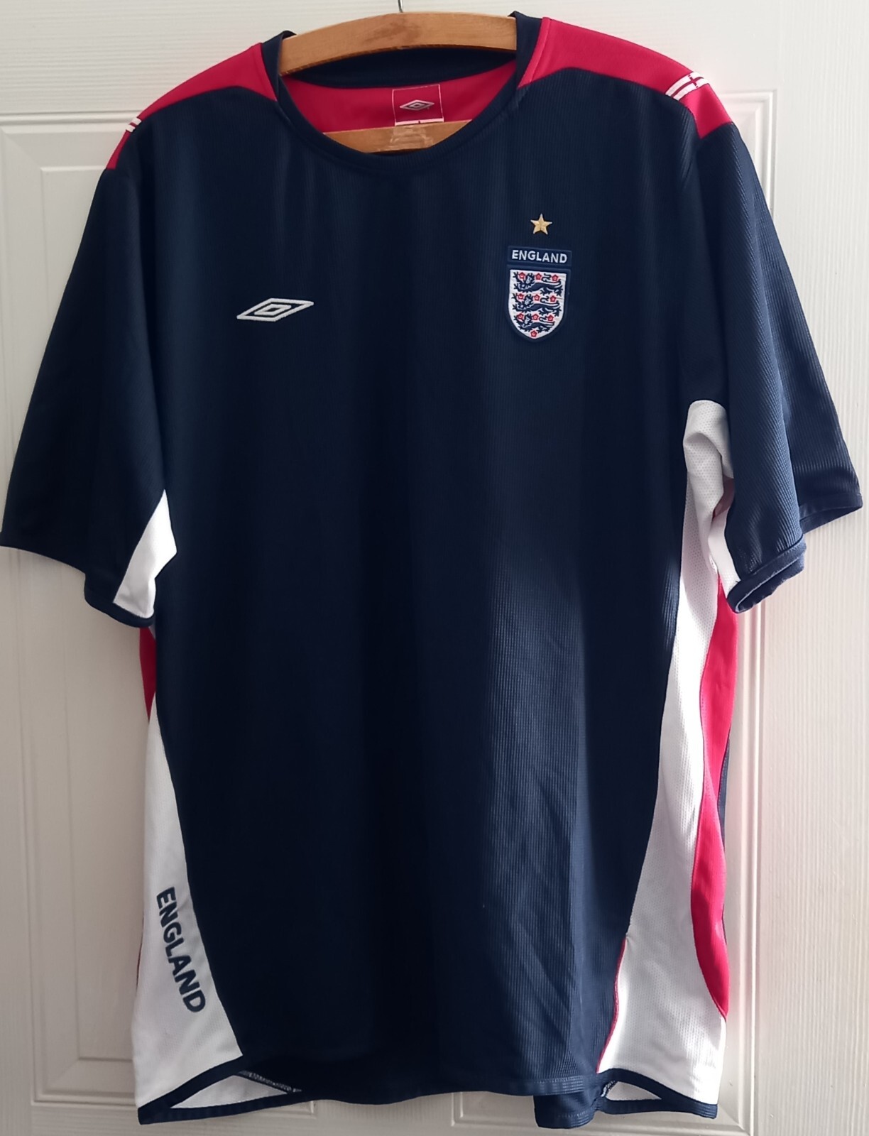 England Football Shirt Umbro Top Original Adult Size Vintage