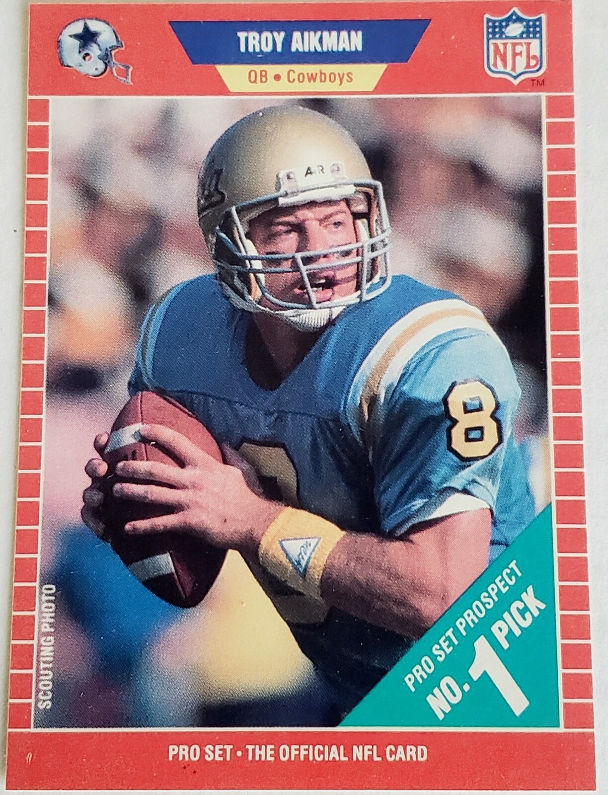 お値下げ可　PSA鑑定　1989年　TROY AIKMAN ルーキーカード 1989-pro-set-number-490-troy-