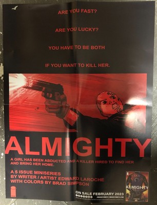 ALMIGHTY/MONARCH REVERSIBLE IMAGE COMICS POSTER (NEW) RODNEY BARNES