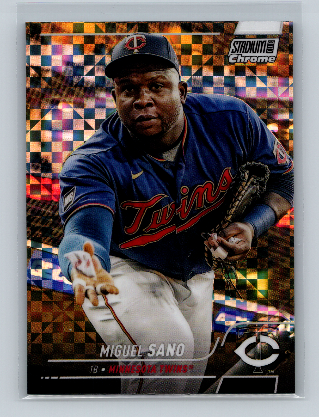 2022 Topps Stadium Club Chrome X-Fractor Miguel Sano #241 Twins | eBay