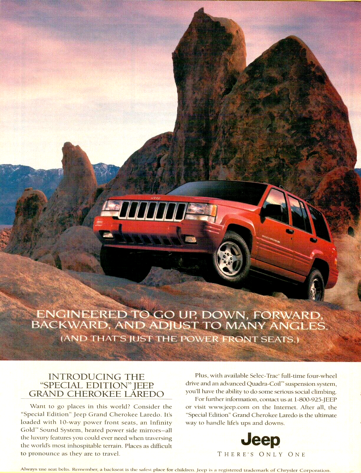 1997 Jeep Special Edition Grand Cherokee Laredo Red Ups Downs 