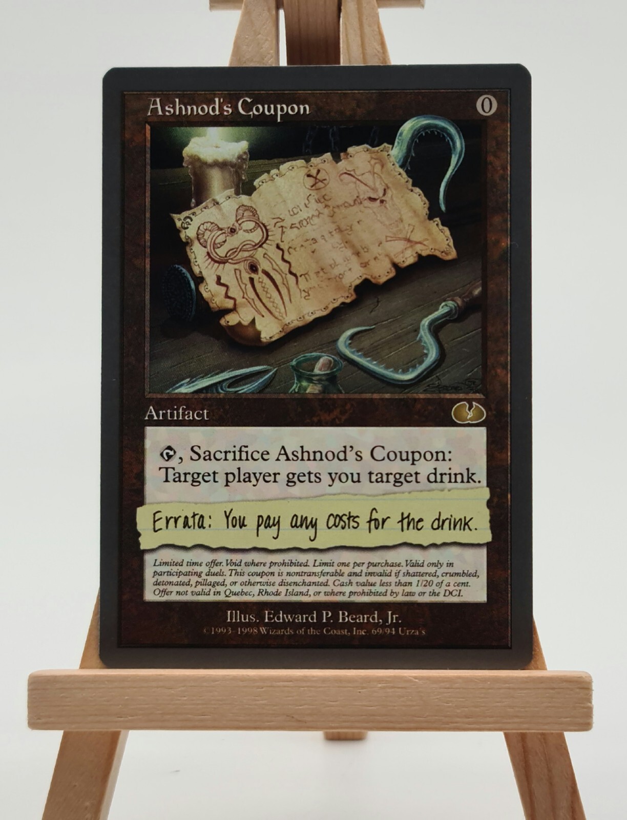 Ashnod's Coupon Unglued (UGL) Magic Karte MTG englisch 69/94