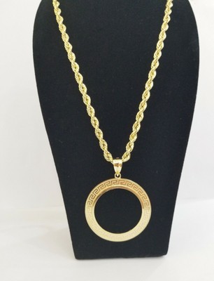 Pre-owned G&d Real 14k Gold Basel Charm ,beautiful Circular Yellow Gold Pendent,14kt