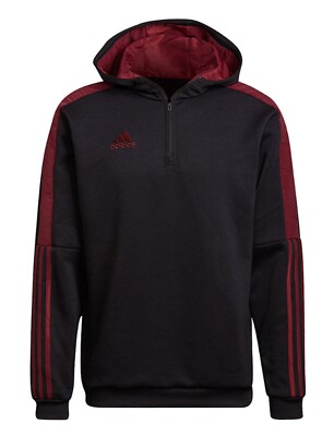 Adidas Men Tiro Long Track Top Jacket Black Red Athletic Run GYM Jackets H60016
