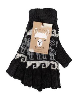 Peruvian Llama Alpaca Wool Fingerles Gloves Warm Winter Comfortable Smartphone