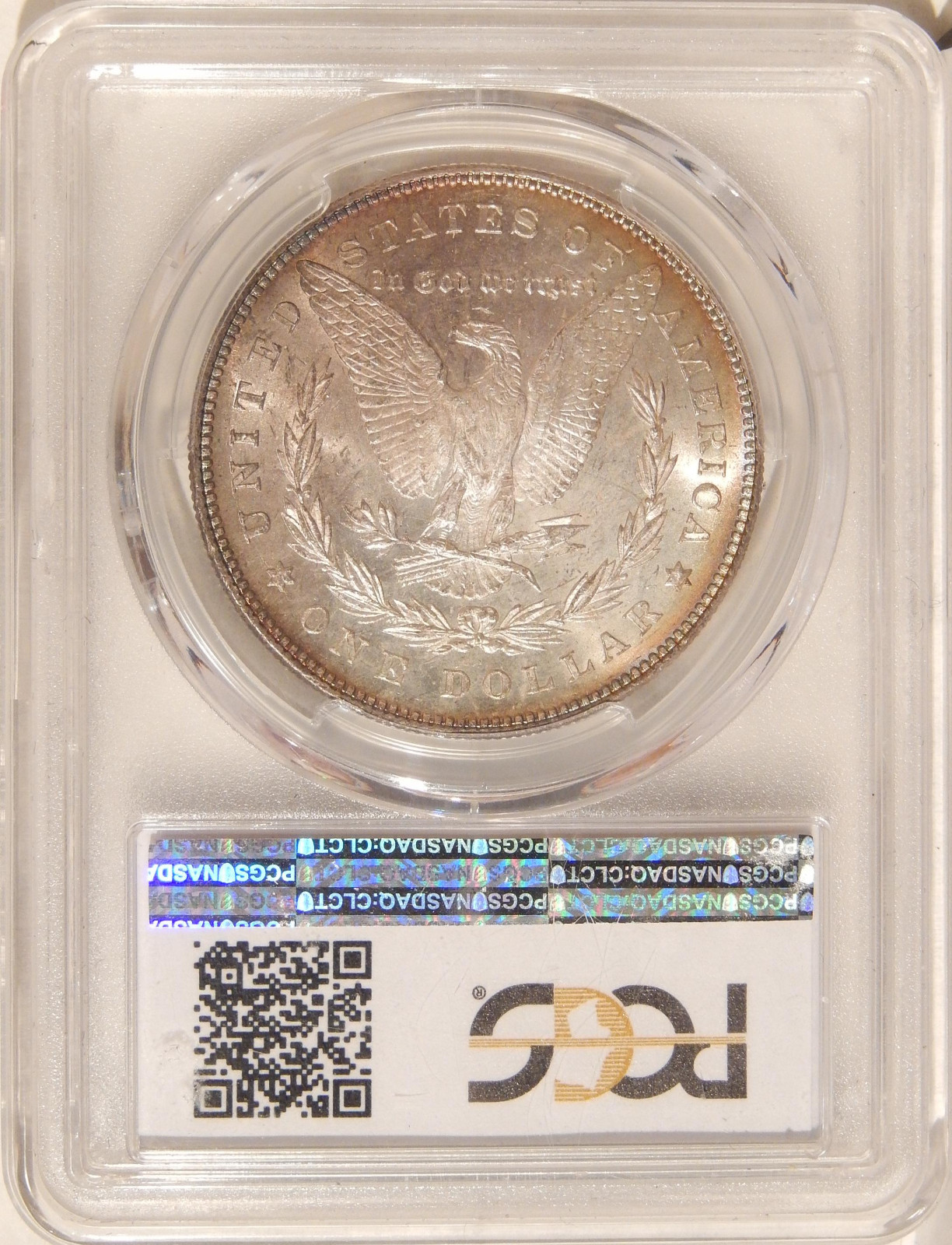 1878 7TF $1 PCGS MS-65+ REV OF 1878 ~ RAINBOW TONED MORGAN DOLLAR