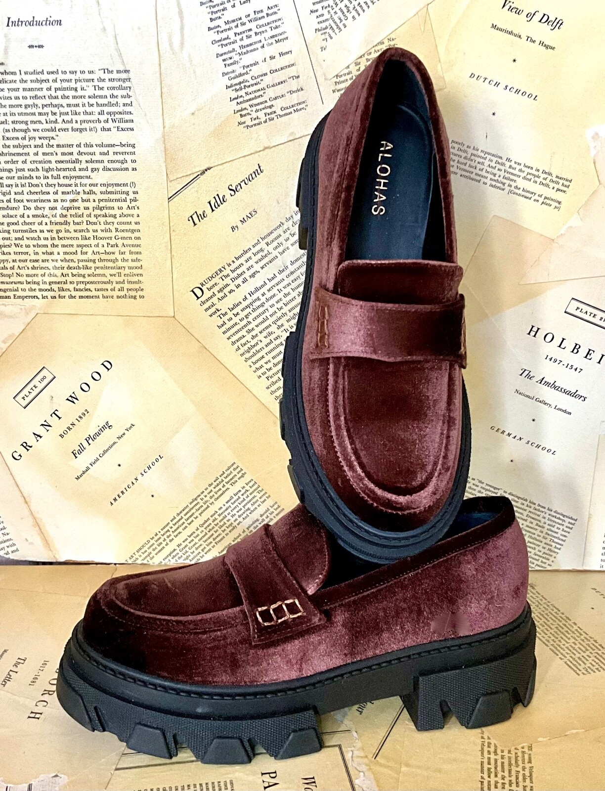 

Бархатные лоферы на платформе Free People Alohas Trailblazer, коричневая подошва с выступами, 39/9, НОВИНКА, Коричневый, Trailblazer Lug Sole