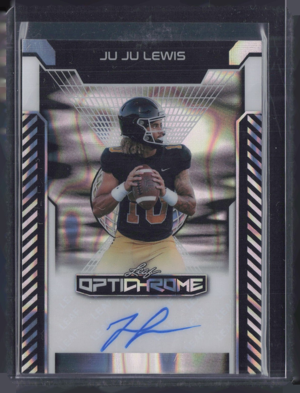 2025 Leaf Optichrome Lava Silver Ju Ju Lewis 2/10 Auto Autograph