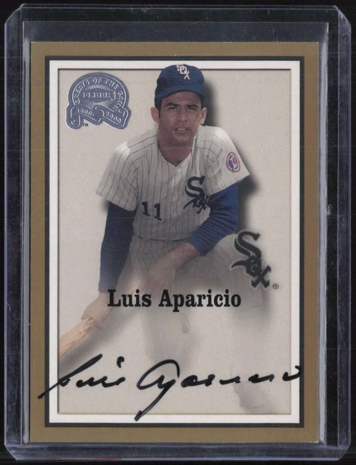 2000 Fleer Greats Of The Game Luis Aparicio Auto Autograph