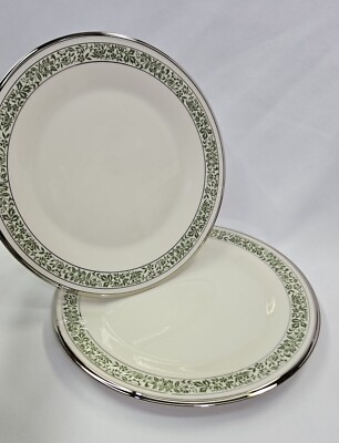 Vintage Retired Lenox Memoir Dinner Plate 10 '' Set Of 2 Made in USA