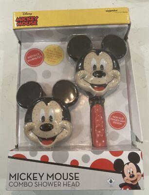 Oxygenics Disney Mickey Mouse Combo Shower Head + Hand Held New Free Shipping