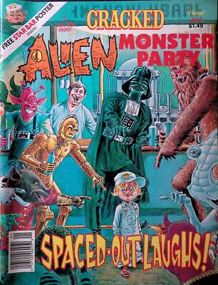 Vintage Magazine Cracked Alien Monster Party Jan. 1989 