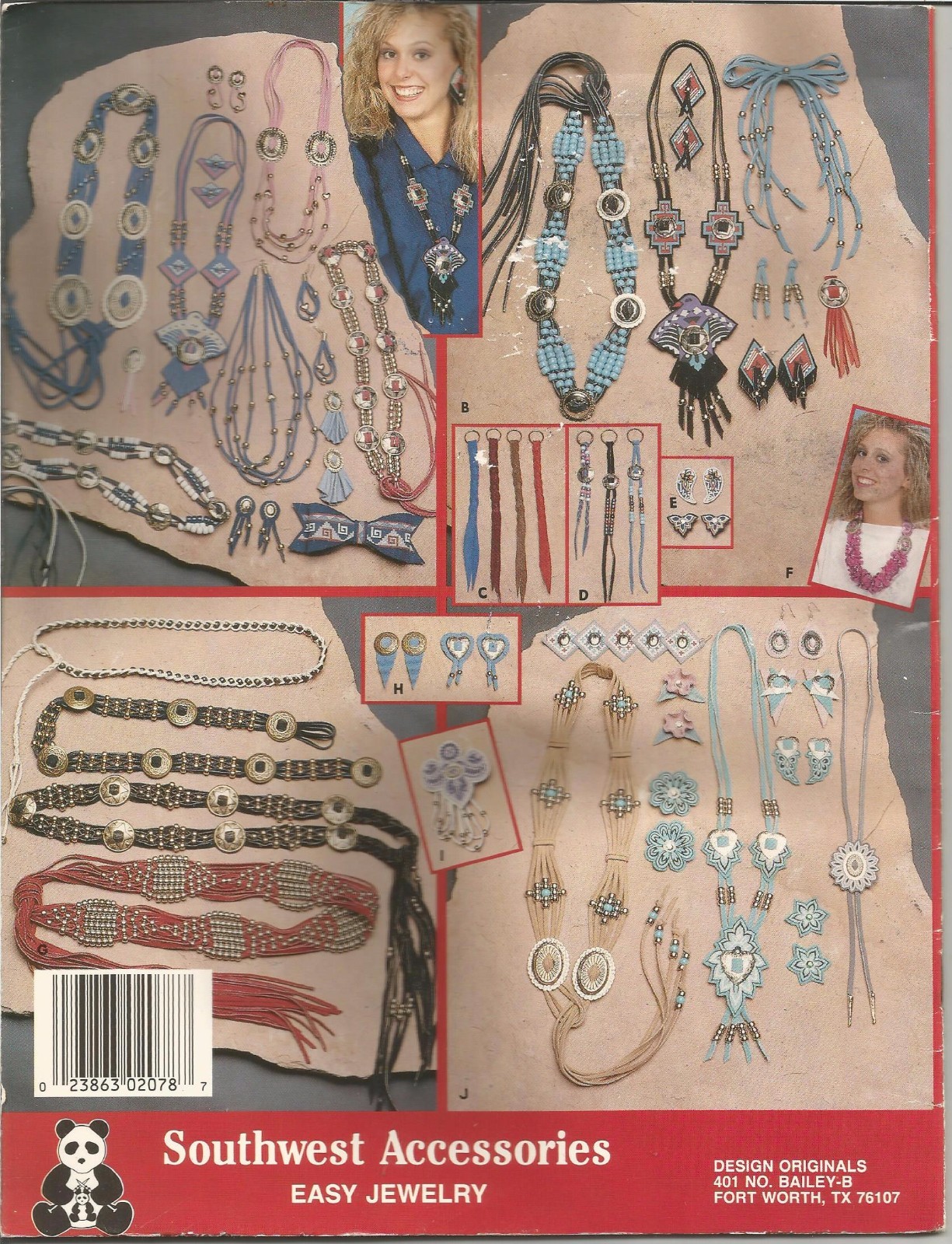 Pattern Leaflet SOUTHWEST ACCESSORIES EASY JEWELRY by Delores Frantz #2078