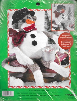 Flakey Sock Monkey 21'' New Sealed  Kit  W/Adoption Papers