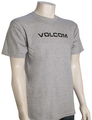 Футболка Volcom Rippeuro — Хизер Серый — Новинка