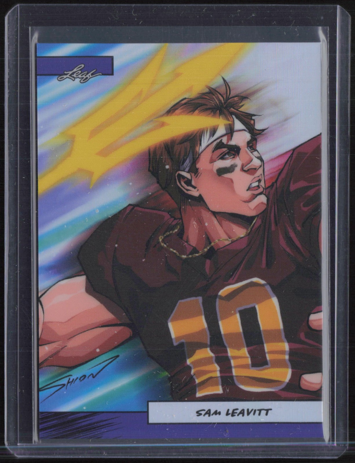 2025 Leaf Anime Nation Series 2 Prismatic Purple Sam Leavitt 19/49
