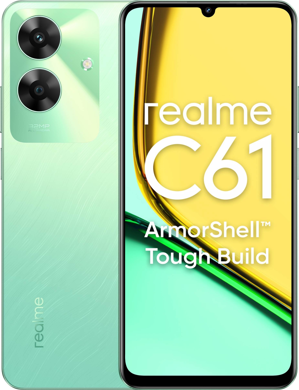 Realme C61 ( 6GB, 128GB Storage )Green T612 Processor 6.74 Realme C61 ( 6GB, 128GB Storage )Green T612 Processor 6.74