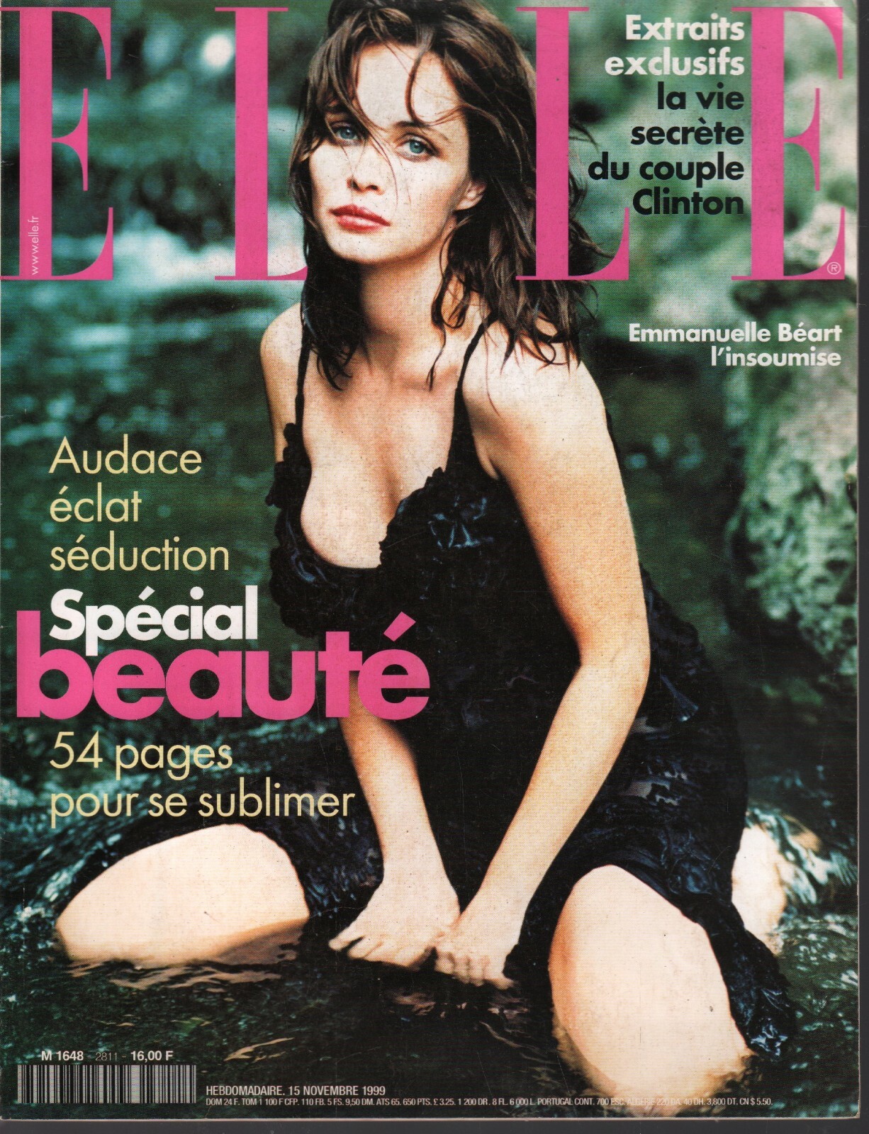Elle French Fashion Magazine November 15 1999 Bill Hillary