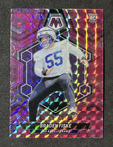 2024 Panini Mosaic Braden Fiske Rookie RC Pink Camo Prizm