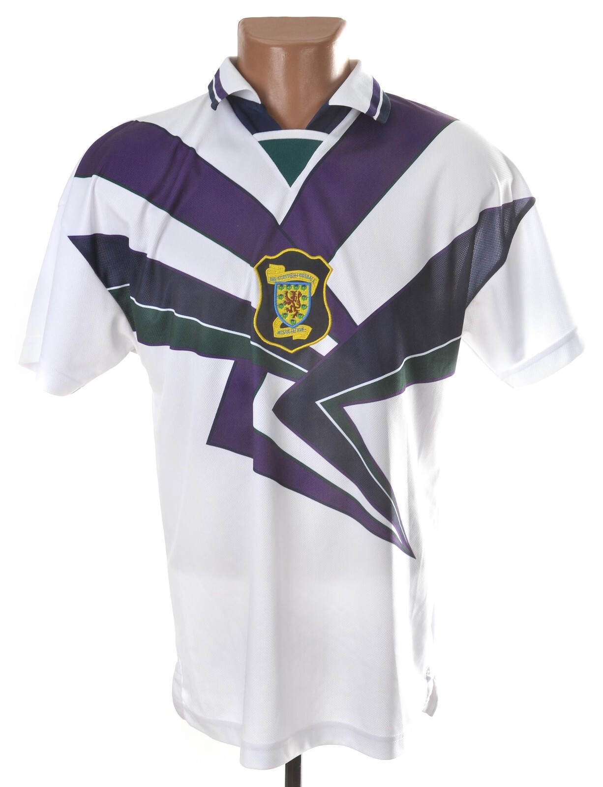 SCOTLAND 1993/1995 AWAY FOOTBALL SHIRT SCORE DRAW SIZE M